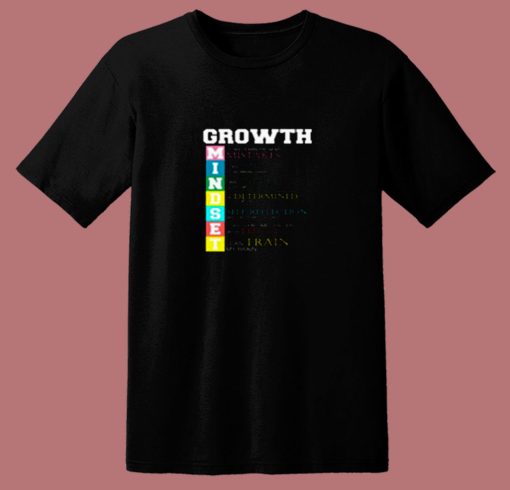 Growth New Mindset And Resolution 80s T Shirt