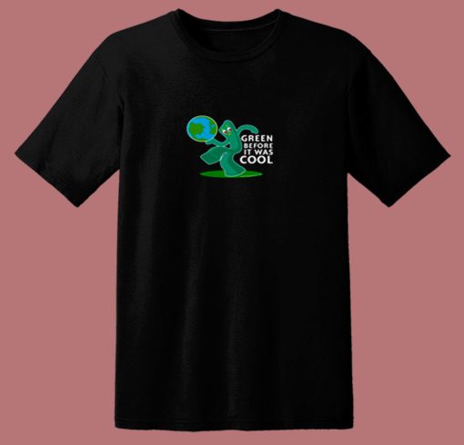 Gumby Green Before It Was Cool Earth Planet 80s T Shirt