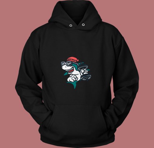 Gym Shark Cartoon 80s Hoodie