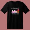 Halloween Horror Characters On Wednesdays We Wear Pink 80s T Shirt