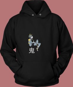 Hannya Mask Harajuku Anime 80s Hoodie