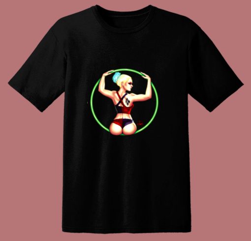 Harley Quinn Aerial Dancer 80s T Shirt