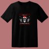 Heavy Metal Christmas Skull Santa 80s T Shirt