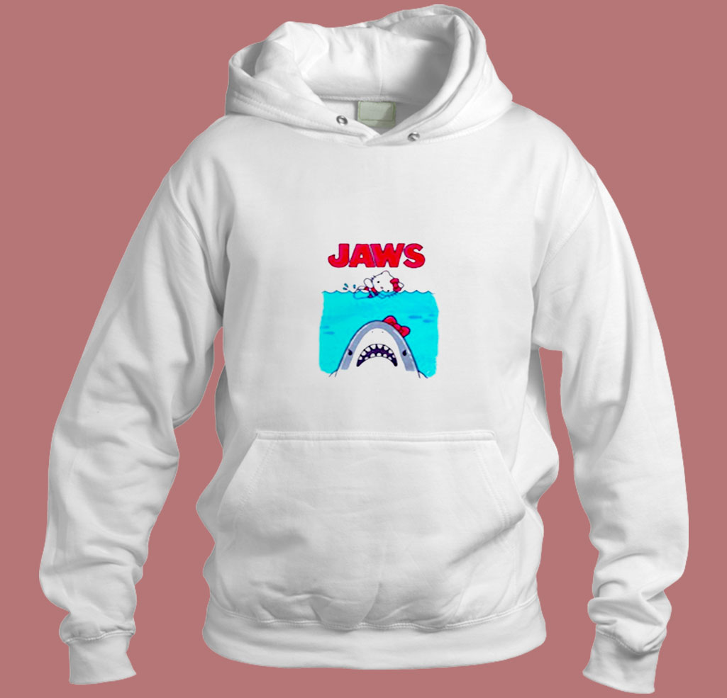 Hello Kitty Jaws Parody Aesthetic Hoodie Style - Mpcteehouse.com