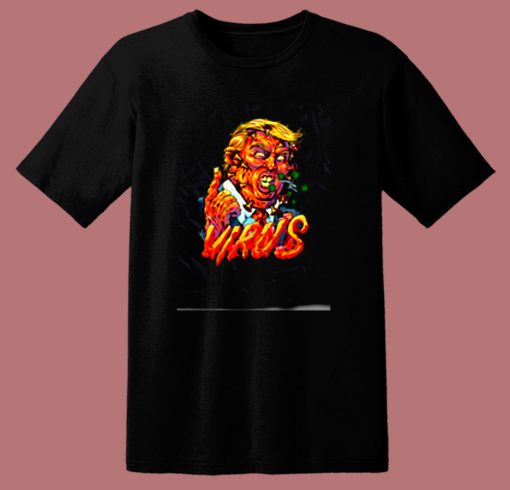 Horror Trump Virus Halloween 80s T Shirt