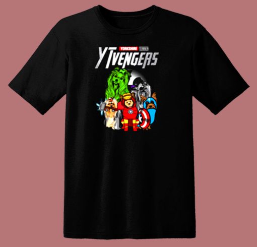 Hot Marvel Avengers Endgame Yorkshire Terrier Ytvengers 80s T Shirt