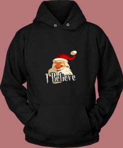 I Believe Santa Christmas 80s Hoodie