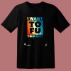 I Want To Fu Tonightvegetarian Animal Lovers 80s T Shirt