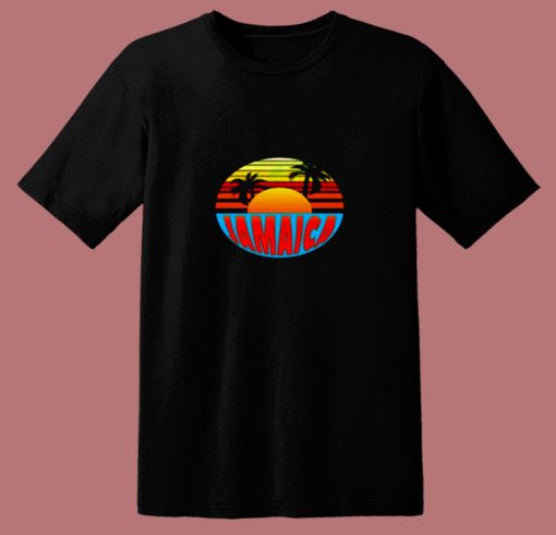 Jamaica Retro Circle 80s T Shirt