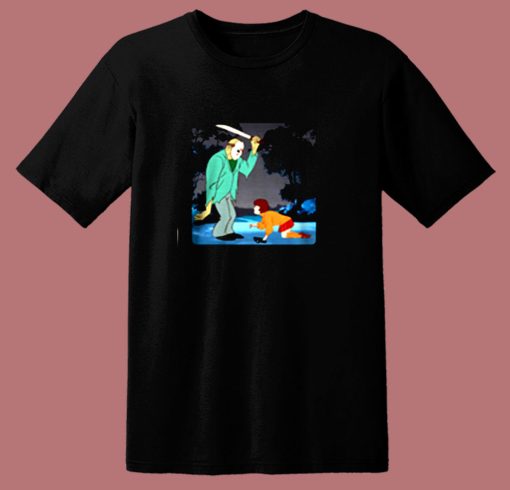 Jason Voorhees Killing Velma Dinkley From Scooby Doo 80s T Shirt