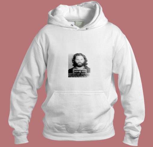 Jim Morrison Mugshot Aesthetic Hoodie Style