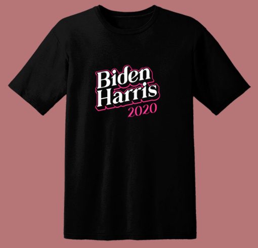 Joe Biden Kamala Harris Pink 80s T Shirt