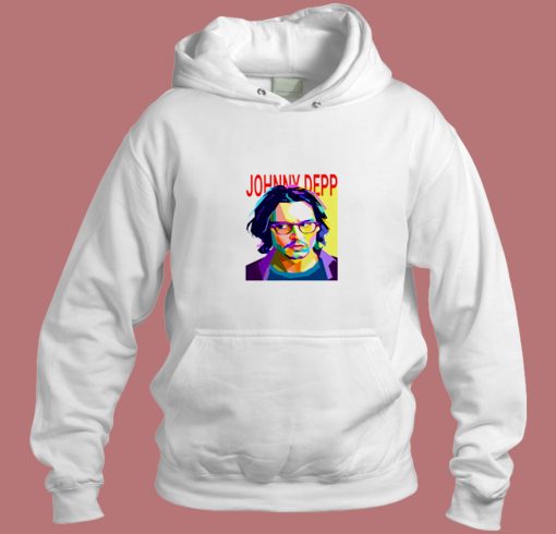 Johnny Depp Colorful Pop Art Portrait Aesthetic Hoodie Style