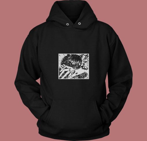 Junji Ito Cat Diary Anime Horror 80s Hoodie