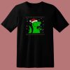 Jurassic Christmas Green Dino 80s T Shirt