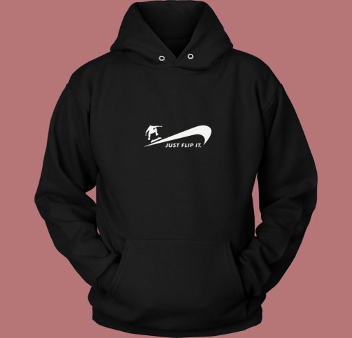 Just Flip It Skateboard 80s Hoodie