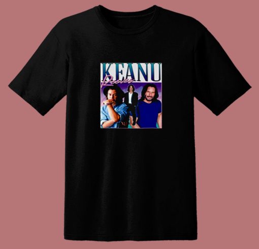 Keanu Reeves Homage Pop Culture 80s T Shirt