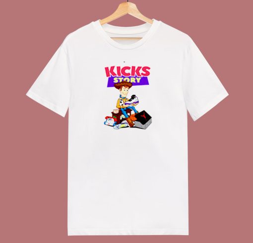 Kicks Story Funny Catoon Parody 80s T Shirt