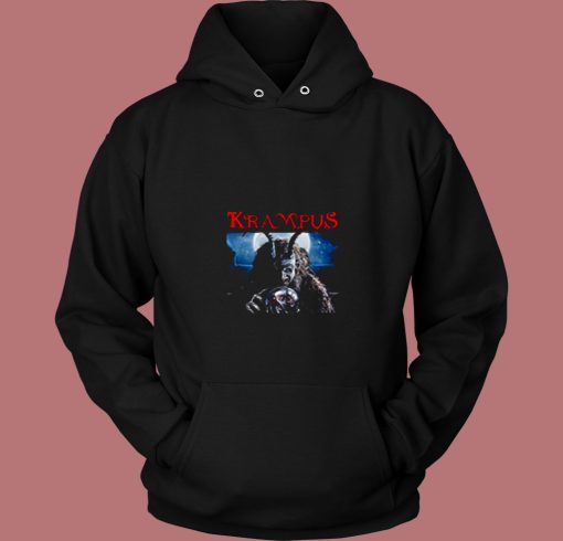 Krampus The Christmas Demon Vintage 80s Hoodie