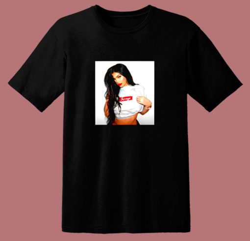 Kylie Jenner Savage Jordan 8 80s T Shirt