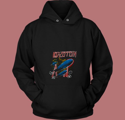 Led Zeppelin Airship Forever Vintage 80s Hoodie