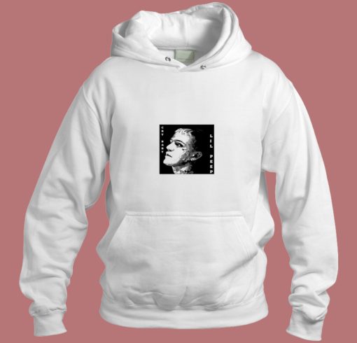 Lil Peep Black And White Aesthetic Hoodie Style