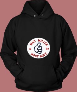 Mac Miller Most Dope Circle Logo 80s Hoodie