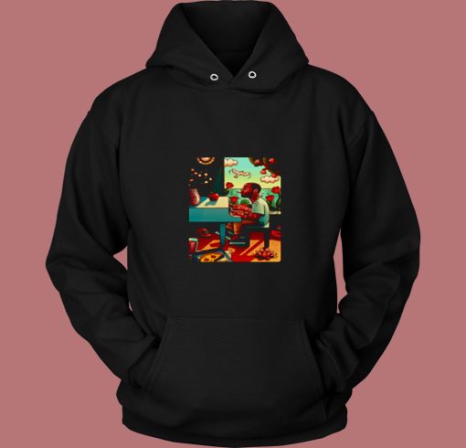 Mac Miller Piano Cartooon Cool 80s Hoodie