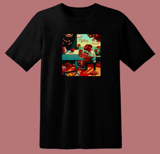 Mac Miller Piano Cartooon Cool 80s T Shirt