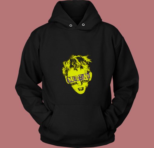 Machine Gun Kelly Yellow Portrait 80s Hoodie