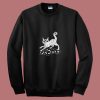 Magic Cat On Skulls 80s Sweatshirt