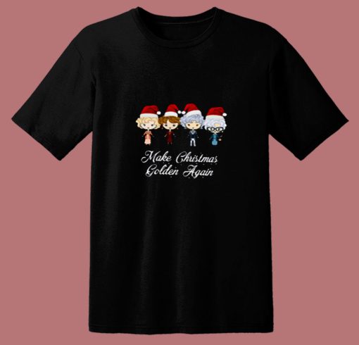 Make Christmas Golden Again Classic 80s T Shirt