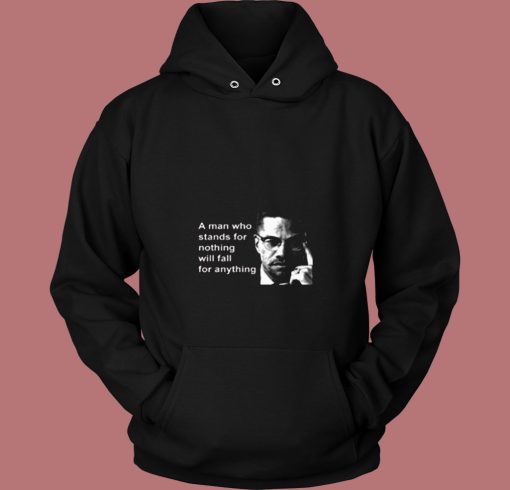 Malcolm X Black Panthers Party Civil Human Rights 80s Hoodie