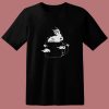 Many Eyed Cat In Coffee Cup 80s T Shirt