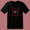 Merry Antichristmas Satan Claus Ugly Christmas 80s T Shirt