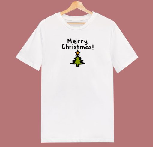 Merry Christmas Tree 80s T Shirt