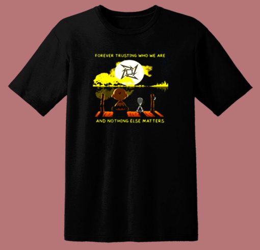 Metallica Snoopy And Charlie Brown Forever Trusting 80s T Shirt
