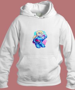 Metroid Samus Aran Cute Hot Sexy Girl Female Arcade Retro Aesthetic Hoodie Style