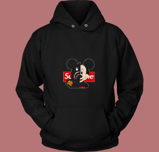 Mickey Mouse Disney Cartoon Camuflage 80s Hoodie