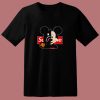 Mickey Mouse Disney Cartoon Camuflage 80s T Shirt