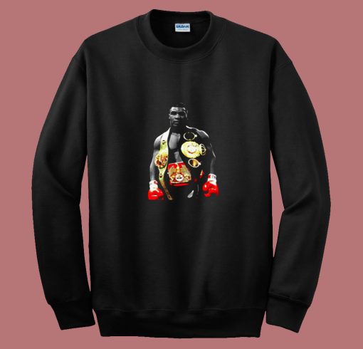 Mike Tyson Iron The Champ Boxing Legend 80s Sweatshirt