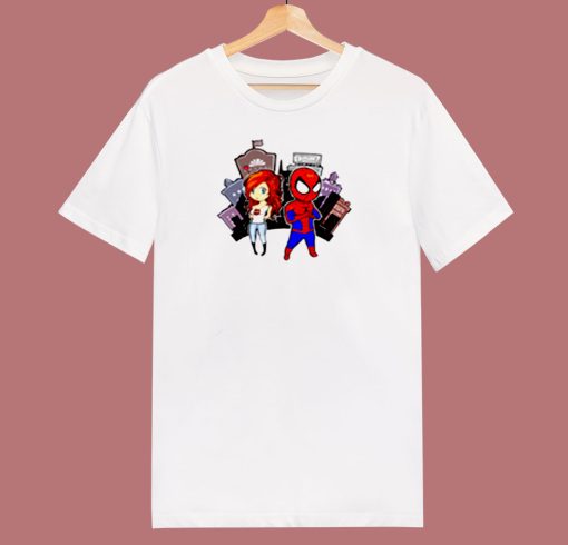 Mj And Spidey 80s T Shirt