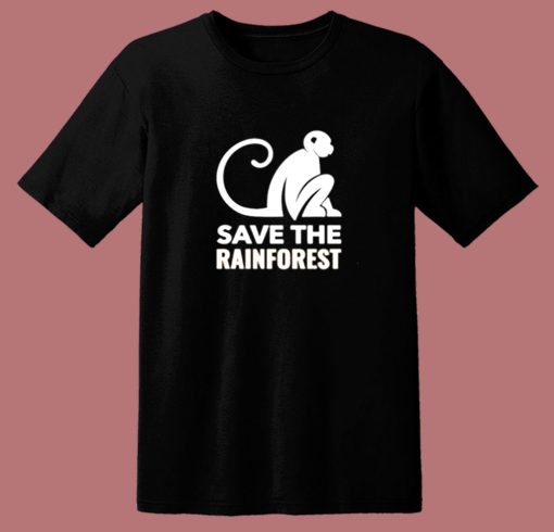 Monkey Save The Rainforest 80s T Shirt