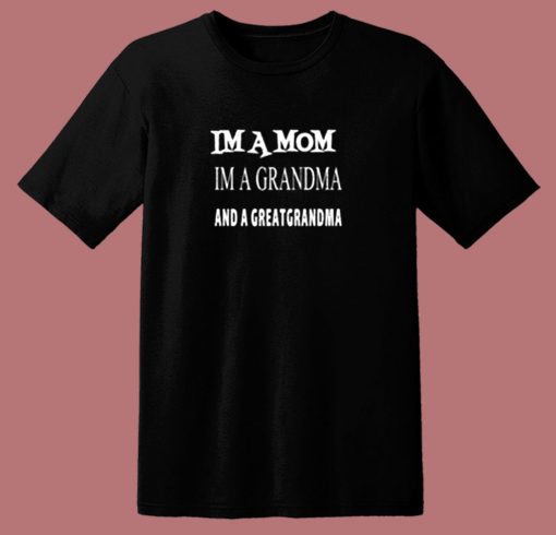 Mothers Day Im A Mom 80s T Shirt