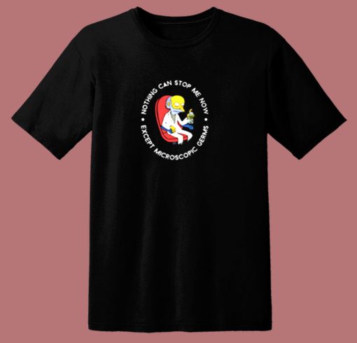 Mr Burns Microscopic Germs 80s T Shirt