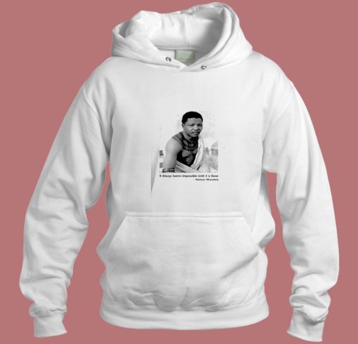 Nelson Mandela Quote And Photo Aesthetic Hoodie Style