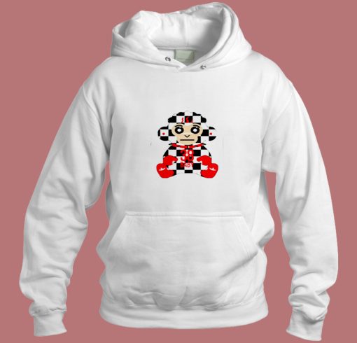 Never Broke Again 38 Baby Monkey Checkers Aesthetic Hoodie Style