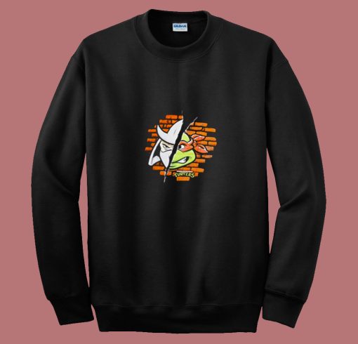 Ninja Turtles Half Raphael Shredder 80s Sweatshirt