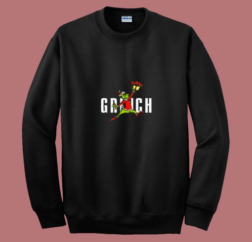 Parody Jumpman The Grinch Stole Christmas 80s Sweatshirt