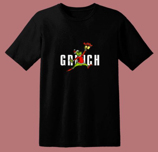 Parody Jumpman The Grinch Stole Christmas 80s T Shirt